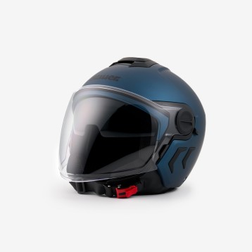 Casco DEMI JET BLAUER DJ-01 MONOCHROME Blu