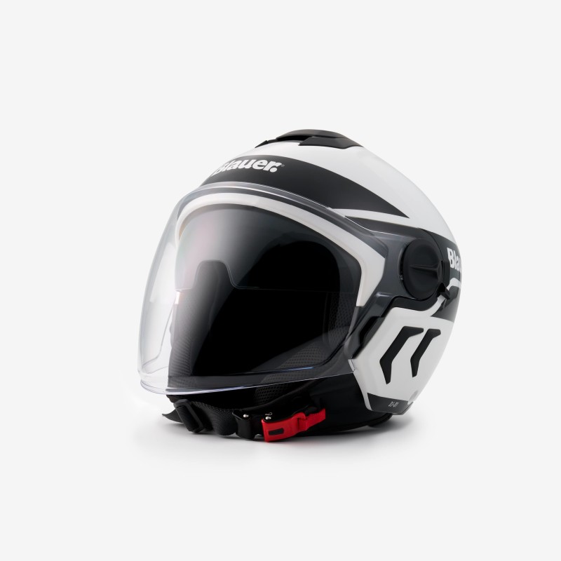 Casco DEMI JET BLAUER DJ-01 Bianco lucido