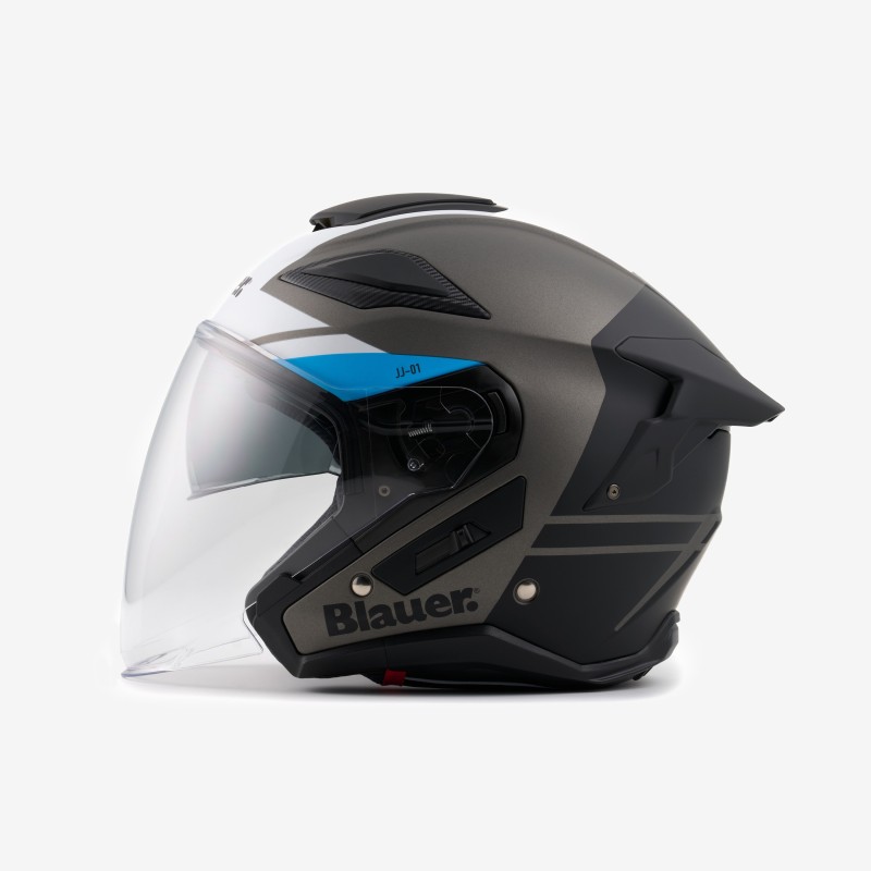 Casco JET BLAUER HT JJ-01 Titanium Opaco